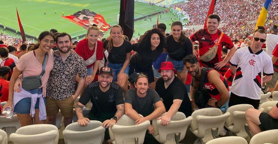 Flamengo Game Experience at the Maracanã Stadium - The local bar stop: beer, snacks, and the Flamengo soundtrack