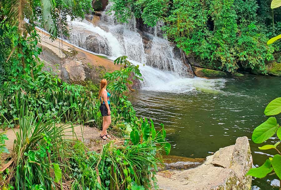 Paraty: Jungle Waterfalls and Cachaça Distillery Jeep Tour - Poço do Tarzan swim stop: clear water, quick dips