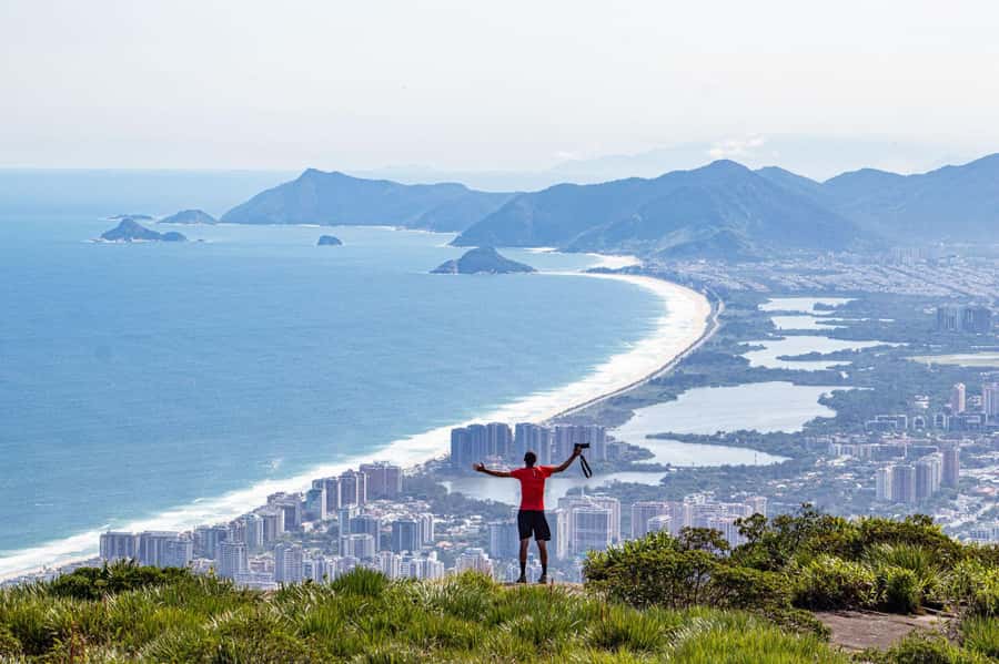 Pedra Bonita Trail: The easiest trail with a beautiful view of Rio - The view: West and South zones from one dramatic lookout