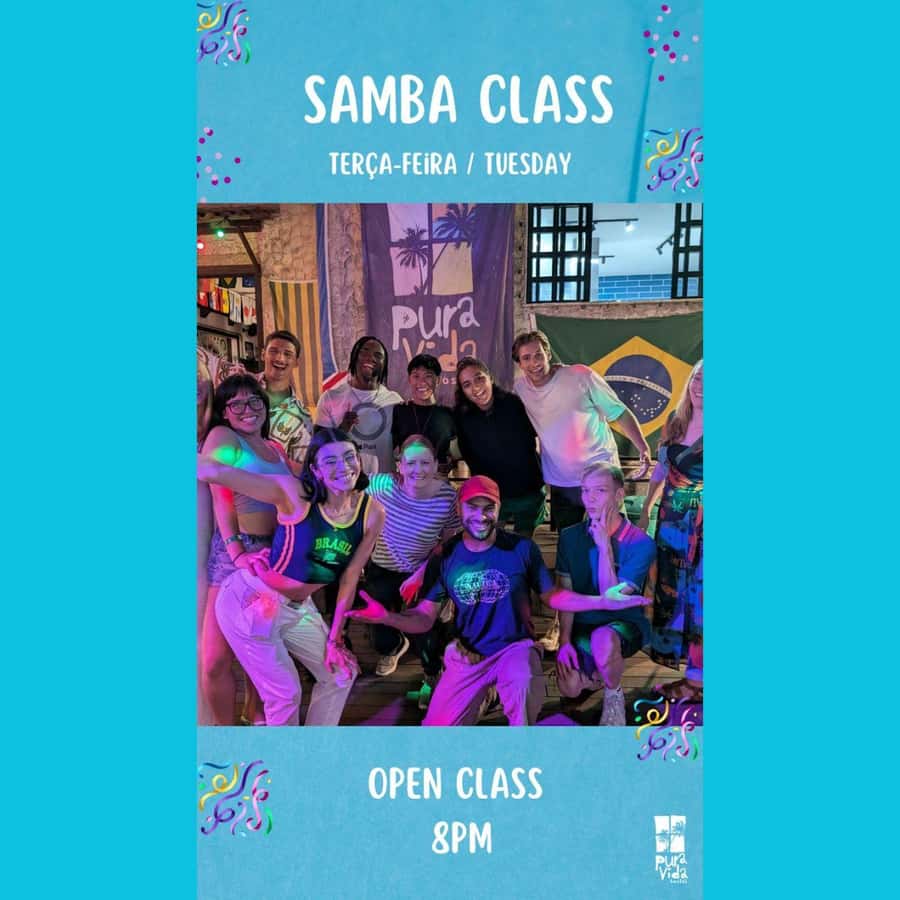 Rio: Caipirinha Workshop and Samba Class - Where you meet: finding Pura Vida Hostel near Posto 5