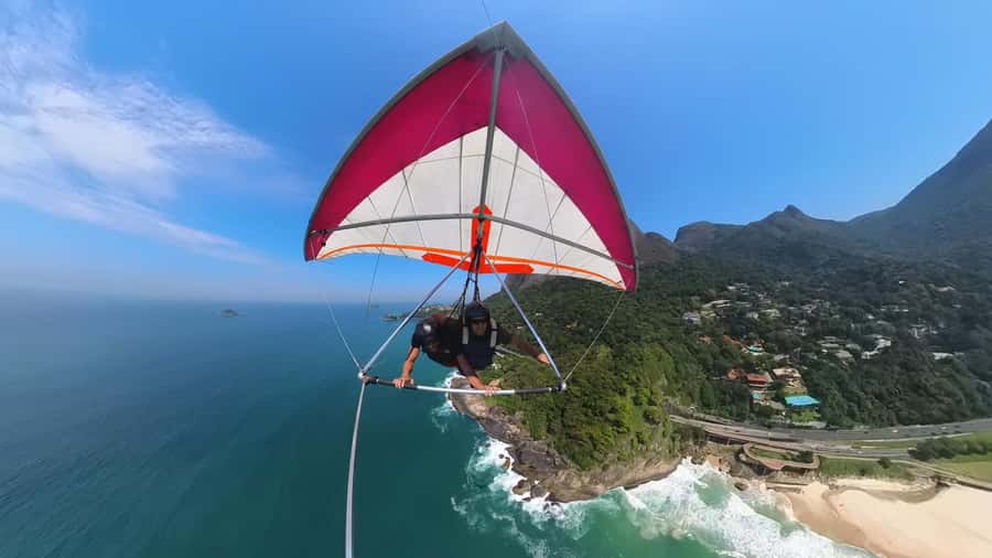 Rio de Janeiro: Hang Gliding or Paragliding Experience - The ramp routine: gear checks, practice runs, then takeoff