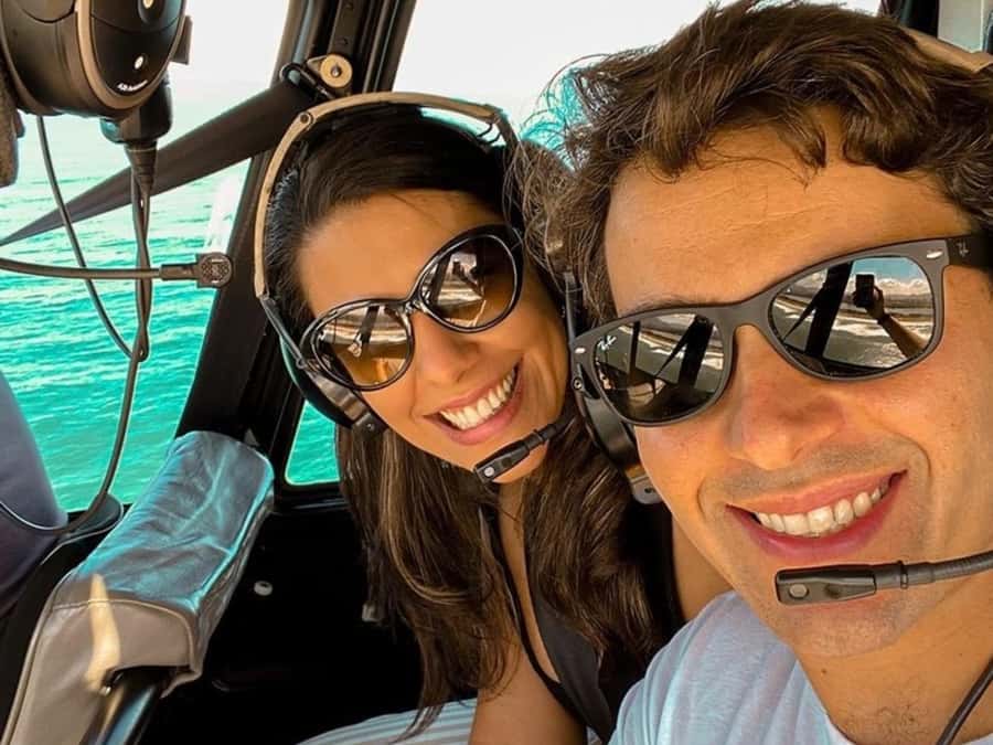 Rio De Janeiro Helicopter Flight Tour - Christ the Redeemer from the air, minus the crowd chaos