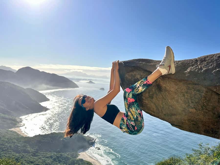Rio de Janeiro: Pedra do Telégrafo trail and beach stop - Pedra do Telégrafo’s 350-meter payoff above Rio’s coastline