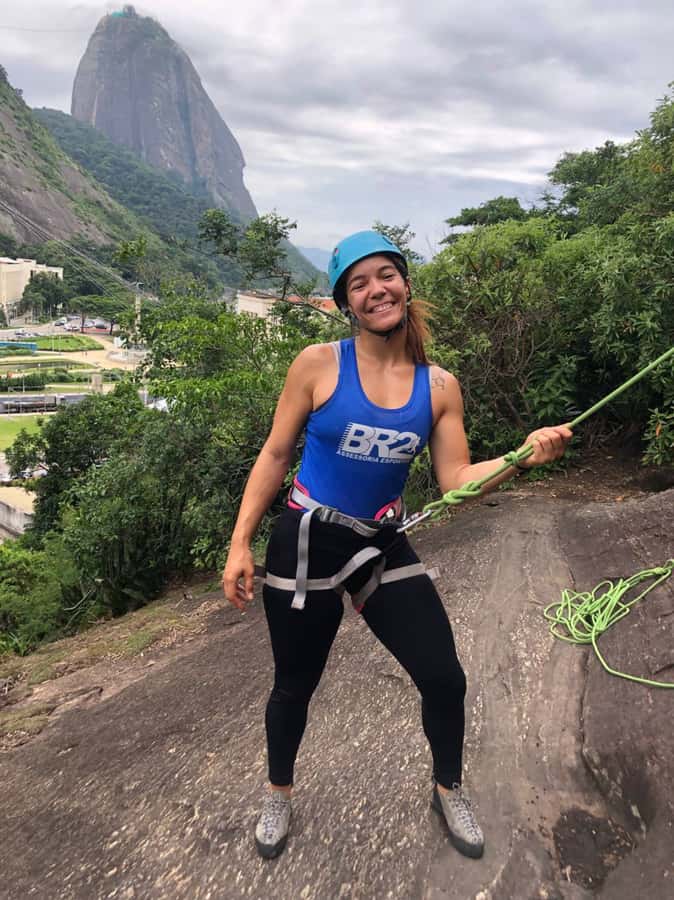 Rio De Janeiro: SUGARLOAF MOUNTAIN HIKE & CLIMB - Summit payoff: Copacabana, Guanabara Bay, and the monkey bonus