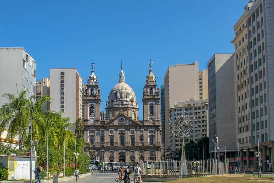 Rio: Historical Walking Tour - Candelária Church and the final downtown loop before heading back