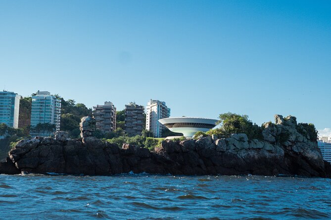 Sunset Boat Tour with Beer, Water, Soda and Snacks included - Stop 2: Museu de Arte Contemporânea de Niterói (views first, then pictures)